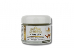 Crema Viso Latte di Cammella. Oro Colloidale e Banana