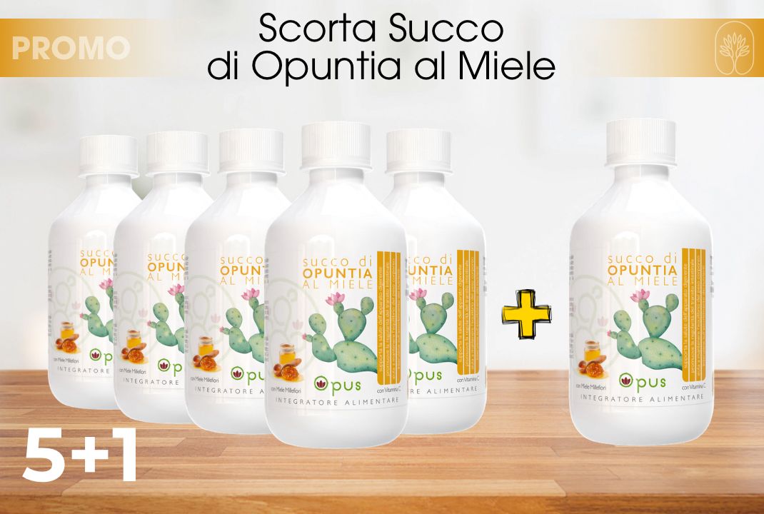 PACK 5+1 - Succo di Opuntia al Miele