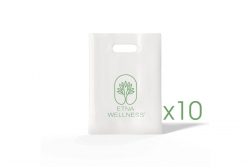 10 pz Buste con logo Etna Wellness 40x12x60