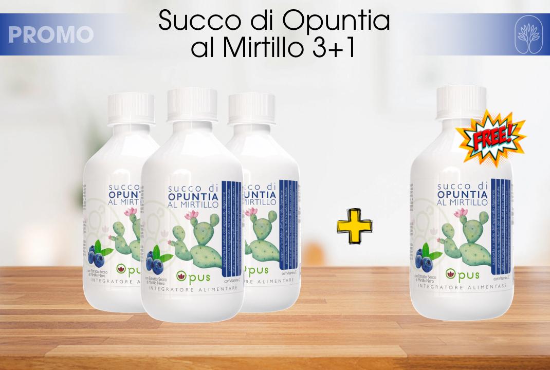 Succo di Opuntia al mirtillo 3+1