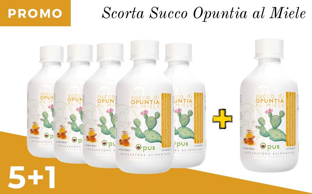 PACK 5+1 - Succo di Opuntia al Miele