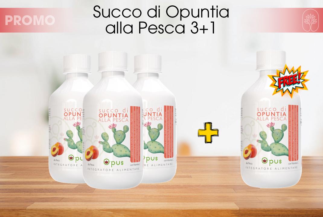 Succo di Opuntia alla pesca 3+1
