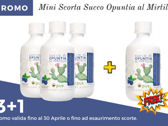 PACK 3+1 SUCCO DI OPUNTIA AL MIRTILLO