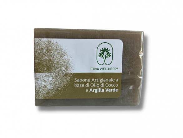 Sapone Artigianale Olio di Cocco e Argilla Verde