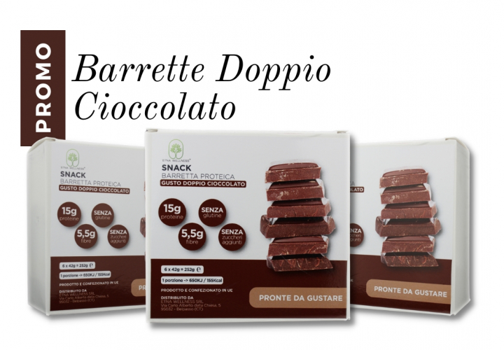 Pack 3x6 Barrette Proteiche Doppio Cioccolato