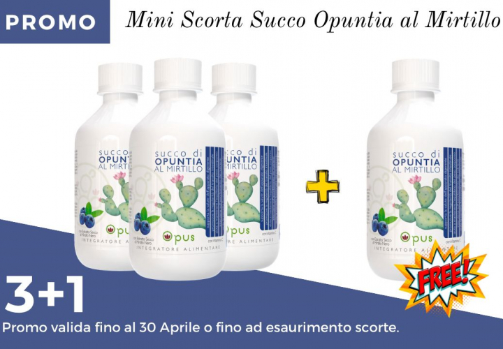 PACK 3+1 SUCCO DI OPUNTIA AL MIRTILLO