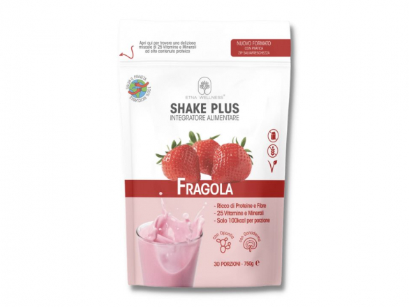 Shake Plus Fragola - 30 porzioni - 750g